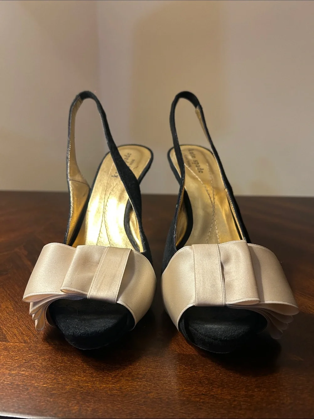 kate spade Suede Slingback Ribbon Heels
